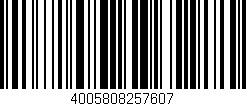 Código de barras (EAN, GTIN, SKU, ISBN): '4005808257607'