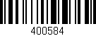 Código de barras (EAN, GTIN, SKU, ISBN): '400584'