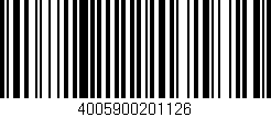 Código de barras (EAN, GTIN, SKU, ISBN): '4005900201126'