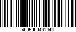 Código de barras (EAN, GTIN, SKU, ISBN): '4005900431943'