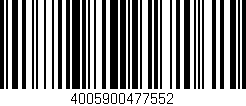 Código de barras (EAN, GTIN, SKU, ISBN): '4005900477552'