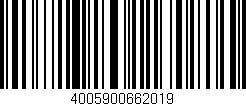 Código de barras (EAN, GTIN, SKU, ISBN): '4005900662019'