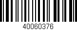 Código de barras (EAN, GTIN, SKU, ISBN): '40060376'