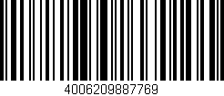 Código de barras (EAN, GTIN, SKU, ISBN): '4006209887769'