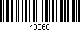 Código de barras (EAN, GTIN, SKU, ISBN): '40068'
