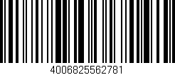Código de barras (EAN, GTIN, SKU, ISBN): '4006825562781'