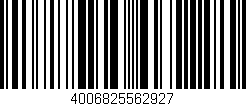 Código de barras (EAN, GTIN, SKU, ISBN): '4006825562927'