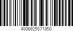 Código de barras (EAN, GTIN, SKU, ISBN): '4006825571950'