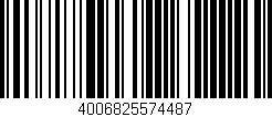 Código de barras (EAN, GTIN, SKU, ISBN): '4006825574487'