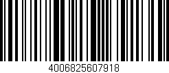 Código de barras (EAN, GTIN, SKU, ISBN): '4006825607918'