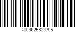 Código de barras (EAN, GTIN, SKU, ISBN): '4006825633795'