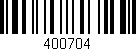 Código de barras (EAN, GTIN, SKU, ISBN): '400704'
