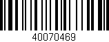 Código de barras (EAN, GTIN, SKU, ISBN): '40070469'