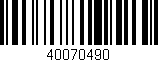 Código de barras (EAN, GTIN, SKU, ISBN): '40070490'