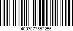 Código de barras (EAN, GTIN, SKU, ISBN): '4007077657256'