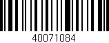 Código de barras (EAN, GTIN, SKU, ISBN): '40071084'