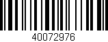 Código de barras (EAN, GTIN, SKU, ISBN): '40072976'