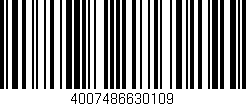 Código de barras (EAN, GTIN, SKU, ISBN): '4007486630109'
