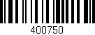 Código de barras (EAN, GTIN, SKU, ISBN): '400750'