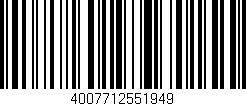 Código de barras (EAN, GTIN, SKU, ISBN): '4007712551949'