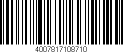 Código de barras (EAN, GTIN, SKU, ISBN): '4007817108710'