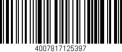 Código de barras (EAN, GTIN, SKU, ISBN): '4007817125397'