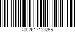 Código de barras (EAN, GTIN, SKU, ISBN): '4007817133255'