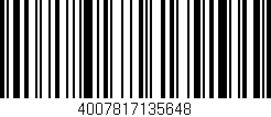 Código de barras (EAN, GTIN, SKU, ISBN): '4007817135648'