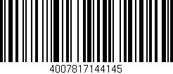 Código de barras (EAN, GTIN, SKU, ISBN): '4007817144145'
