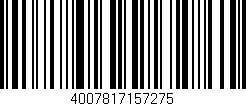 Código de barras (EAN, GTIN, SKU, ISBN): '4007817157275'
