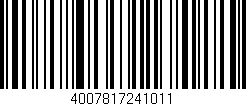 Código de barras (EAN, GTIN, SKU, ISBN): '4007817241011'