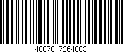 Código de barras (EAN, GTIN, SKU, ISBN): '4007817264003'