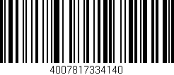 Código de barras (EAN, GTIN, SKU, ISBN): '4007817334140'