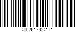 Código de barras (EAN, GTIN, SKU, ISBN): '4007817334171'