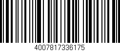Código de barras (EAN, GTIN, SKU, ISBN): '4007817336175'