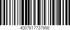 Código de barras (EAN, GTIN, SKU, ISBN): '4007817737866'