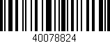 Código de barras (EAN, GTIN, SKU, ISBN): '40078824'