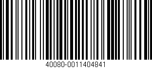 Código de barras (EAN, GTIN, SKU, ISBN): '40080-0011404841'