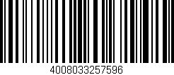 Código de barras (EAN, GTIN, SKU, ISBN): '4008033257596'