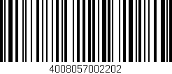 Código de barras (EAN, GTIN, SKU, ISBN): '4008057002202'