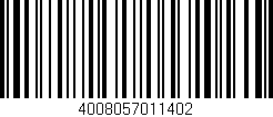 Código de barras (EAN, GTIN, SKU, ISBN): '4008057011402'