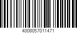 Código de barras (EAN, GTIN, SKU, ISBN): '4008057011471'