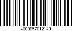 Código de barras (EAN, GTIN, SKU, ISBN): '4008057012140'