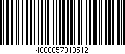 Código de barras (EAN, GTIN, SKU, ISBN): '4008057013512'