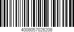 Código de barras (EAN, GTIN, SKU, ISBN): '4008057026208'