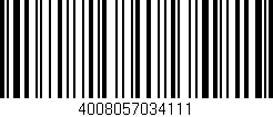 Código de barras (EAN, GTIN, SKU, ISBN): '4008057034111'