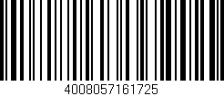 Código de barras (EAN, GTIN, SKU, ISBN): '4008057161725'