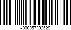 Código de barras (EAN, GTIN, SKU, ISBN): '4008057892629'