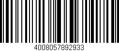 Código de barras (EAN, GTIN, SKU, ISBN): '4008057892933'
