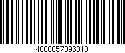 Código de barras (EAN, GTIN, SKU, ISBN): '4008057896313'